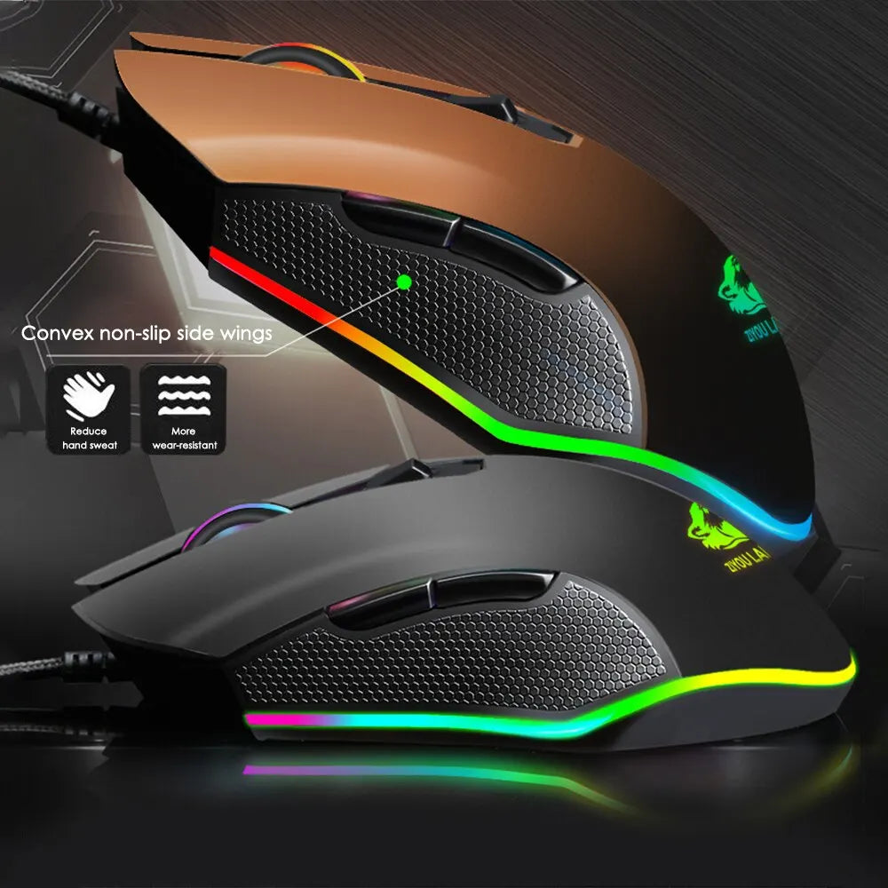 Gaming Mouse Wired with RGB Backlit